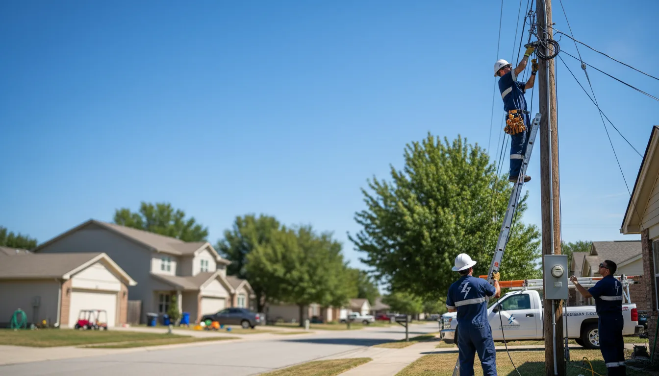 Residential electrician providing installation services in Bedford, OH